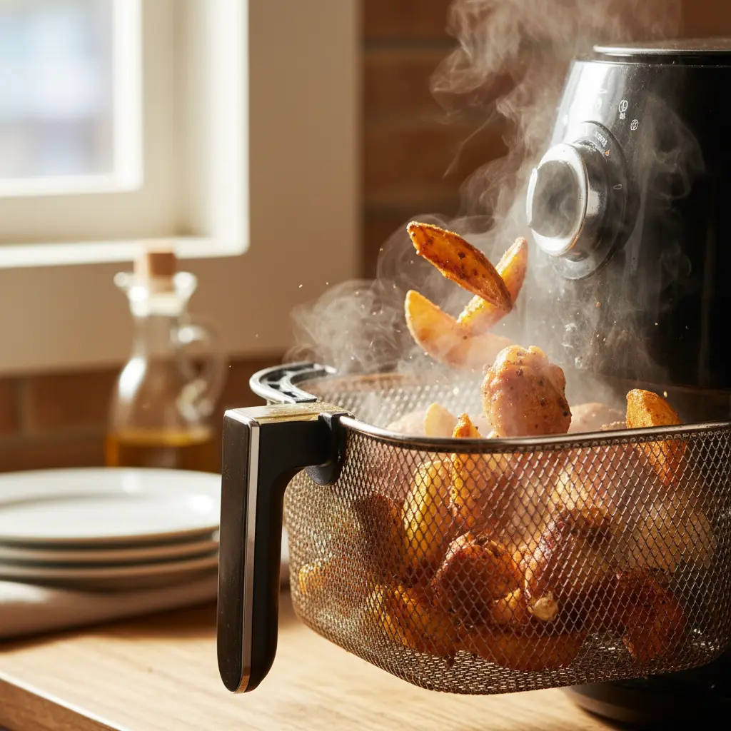 Vantagens da air fryer: 5 motivos para economizar tempo e óleo — detalhe
