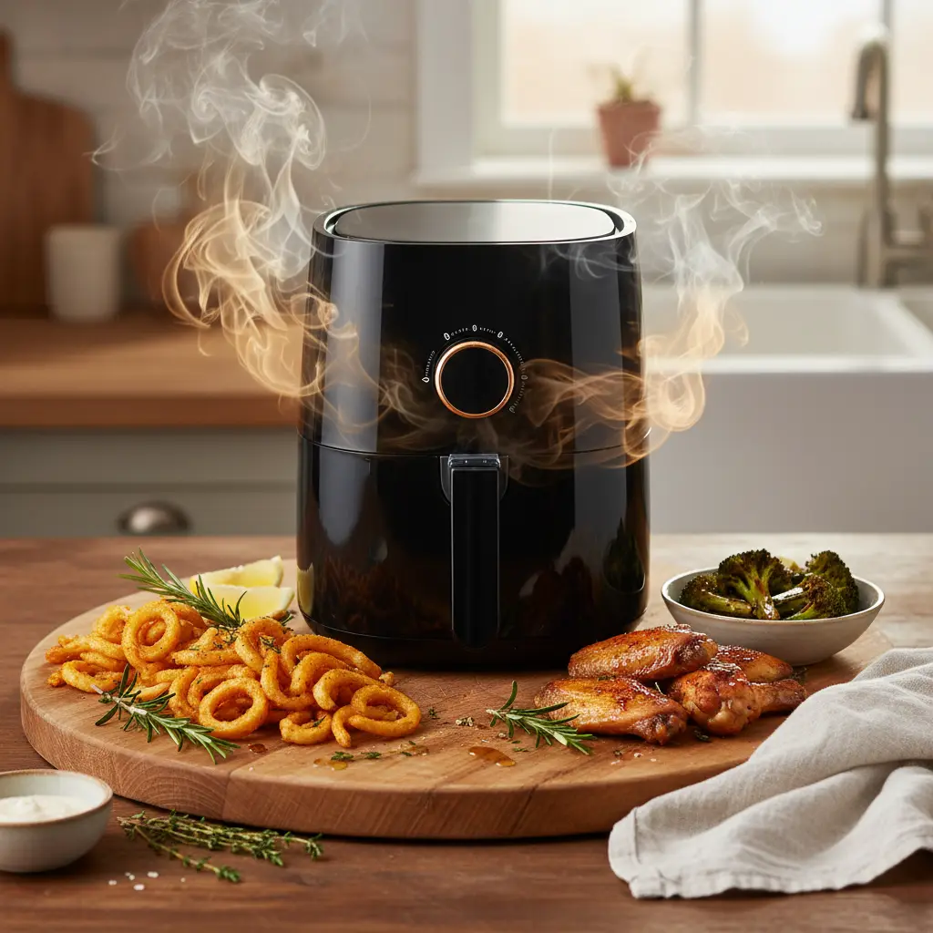 Air fryer solta cheiro? 3 passos para eliminar o odor em 10 min — resultado