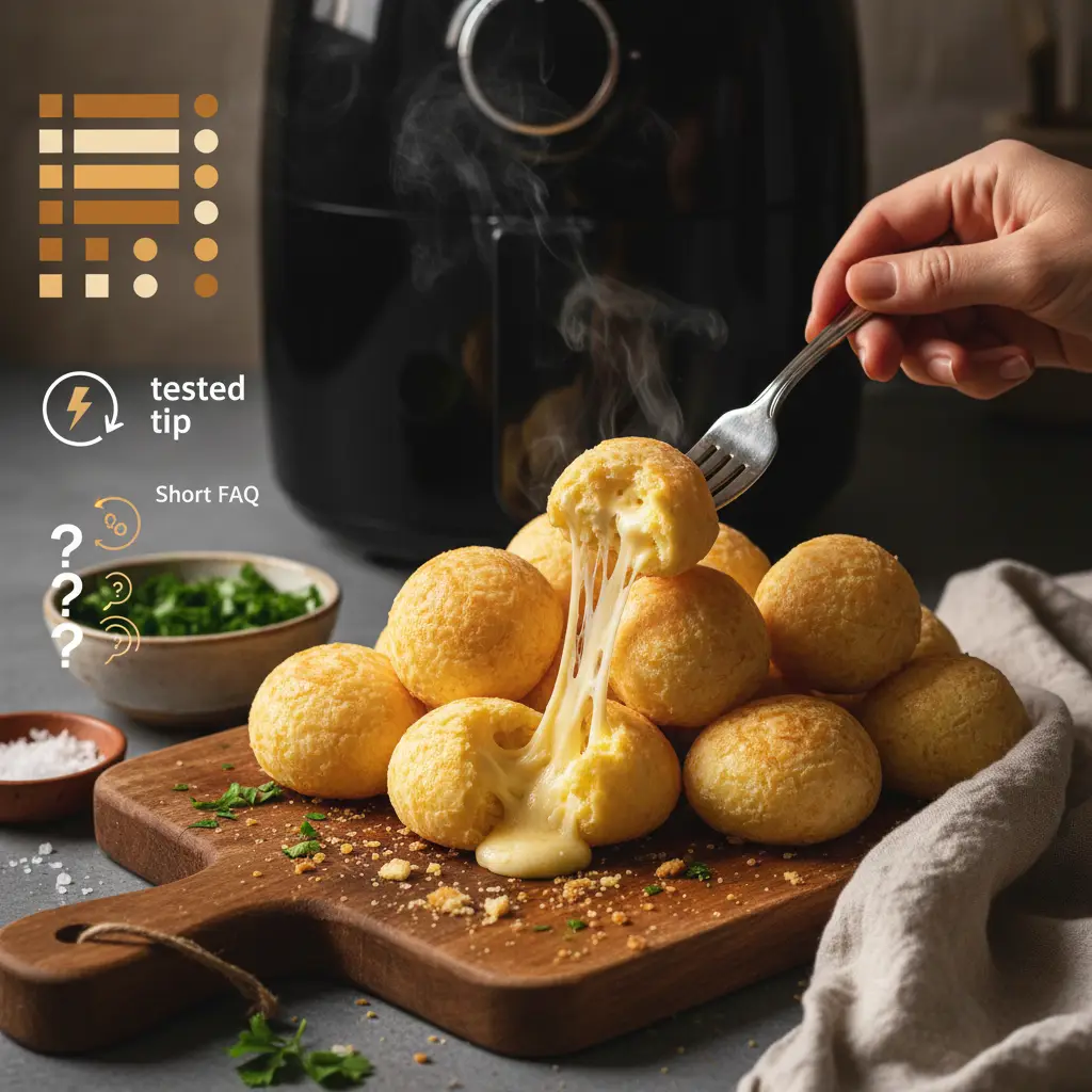 Como fazer pão de queijo na air fryer mondial: 3 passos simples — resultado