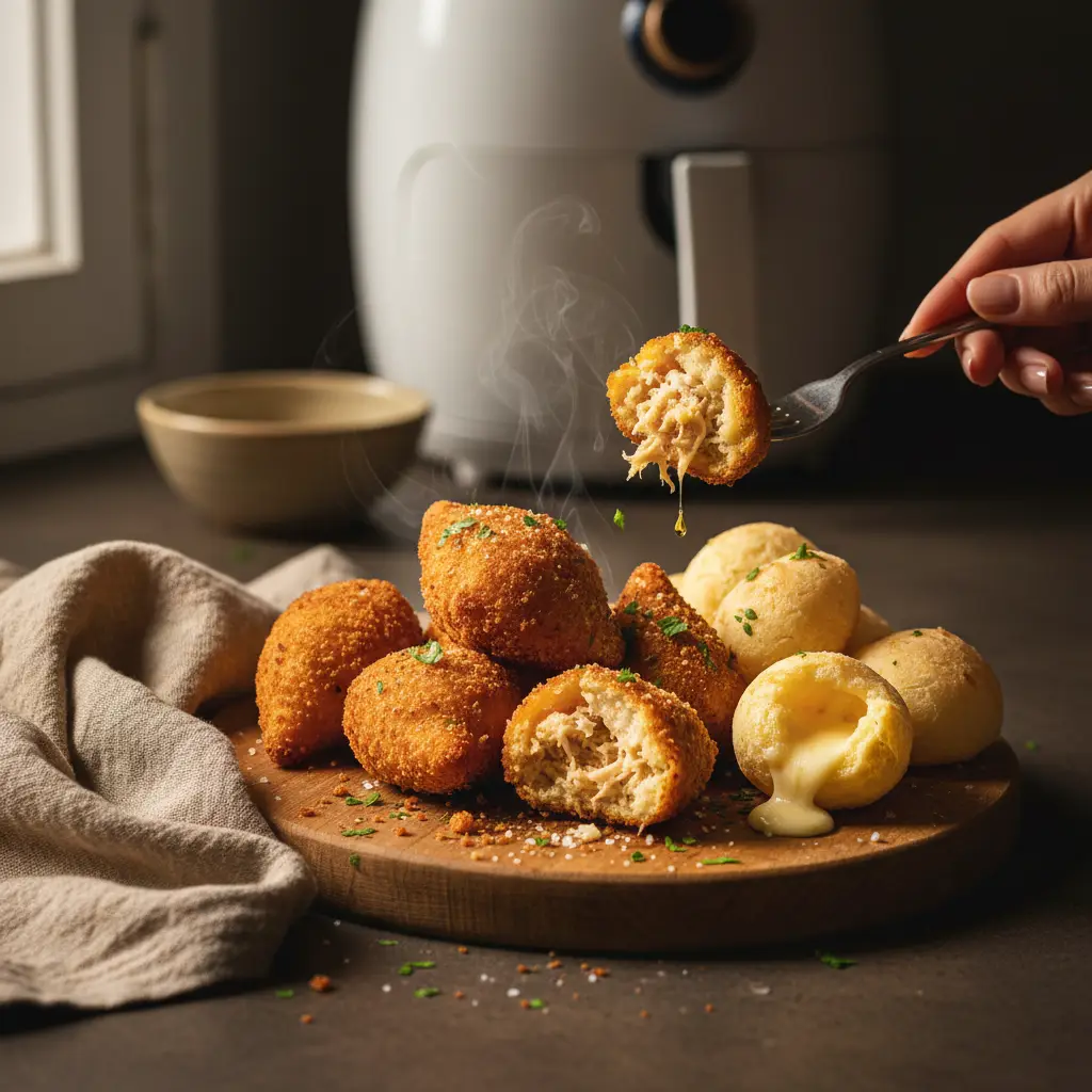 Coxinha na air fryer vale a pena? Sim, economize 80% de óleo — resultado