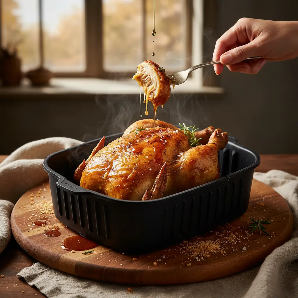 Forma de silicone air fryer: economize 30 min na limpeza semanal — resultado