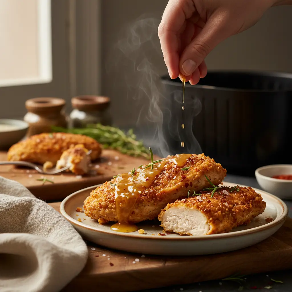 Frango low carb air fryer: 3 segredos para suculência total — detalhe