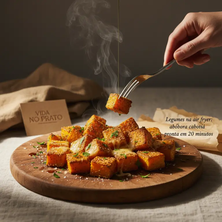 Legumes na air fryer: abóbora cabotiá pronta em 20 minutos