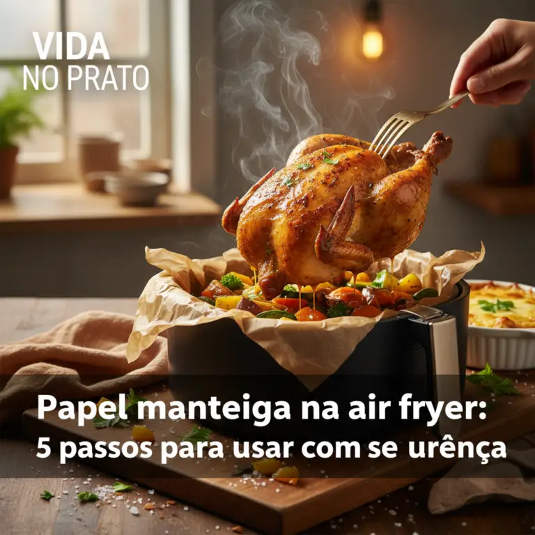 Papel manteiga na air fryer: 5 passos para usar com segurança