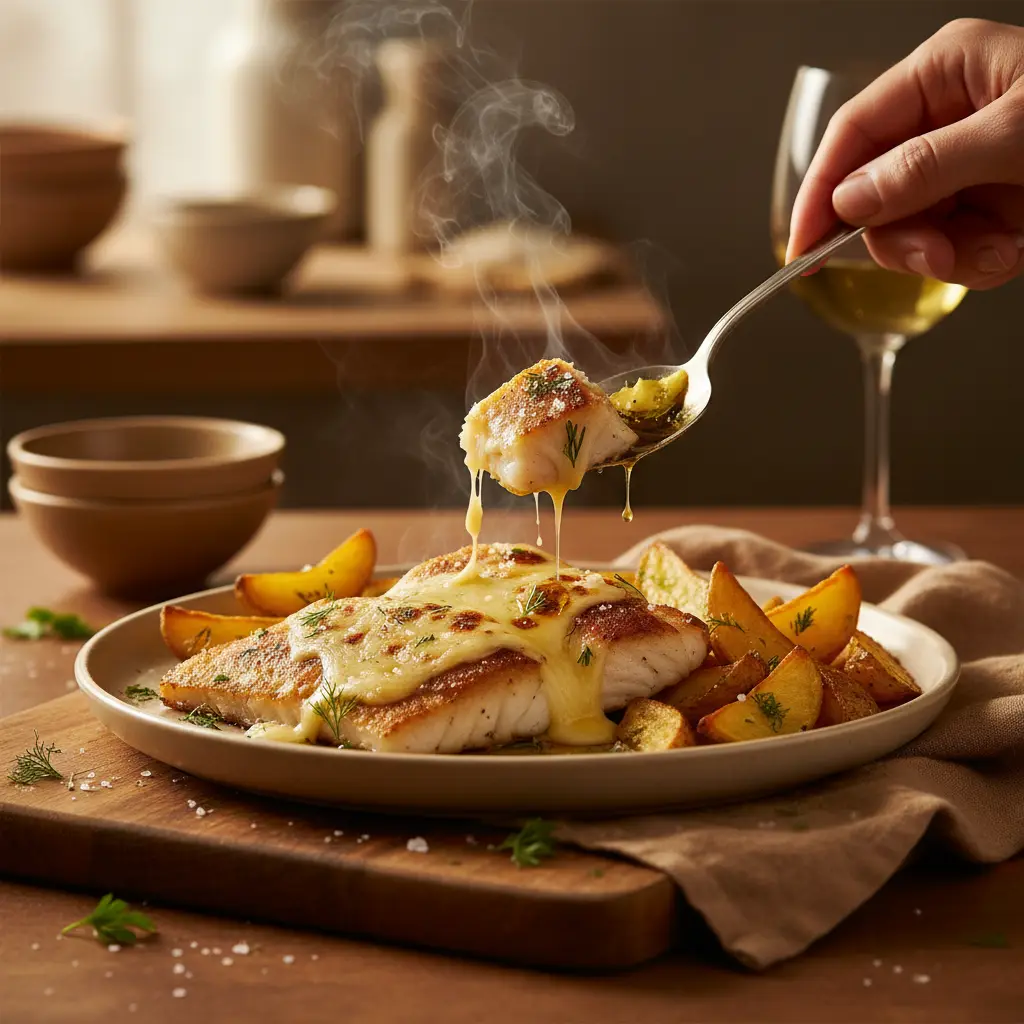 Peixe na air fryer: bacalhau com batatas em 25 minutos