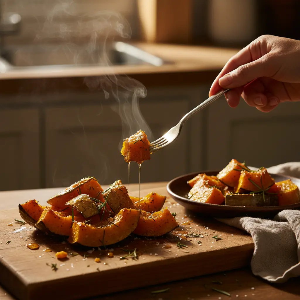 Legumes na air fryer: abóbora cabotiá pronta em 20 minutos