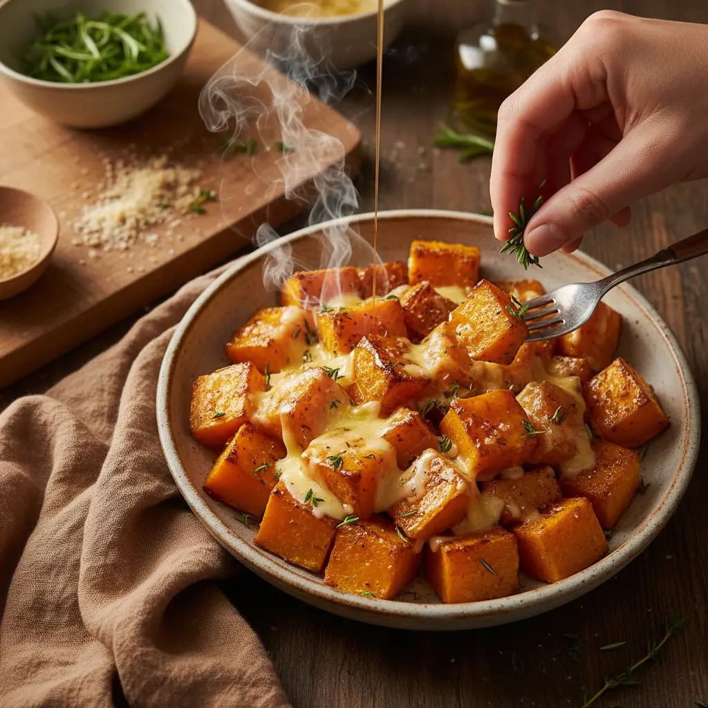 Legumes na air fryer: abóbora cabotiá pronta em 20 minutos — resultado