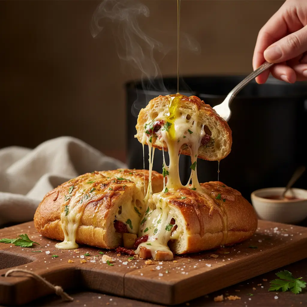 Pão de alho air fryer: 3 passos para o recheio perfeito — detalhe
