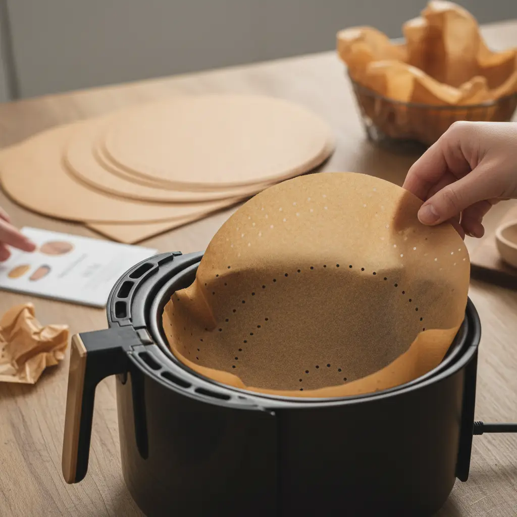 Papel manteiga para air fryer: 5 regras para não queimar — detalhe