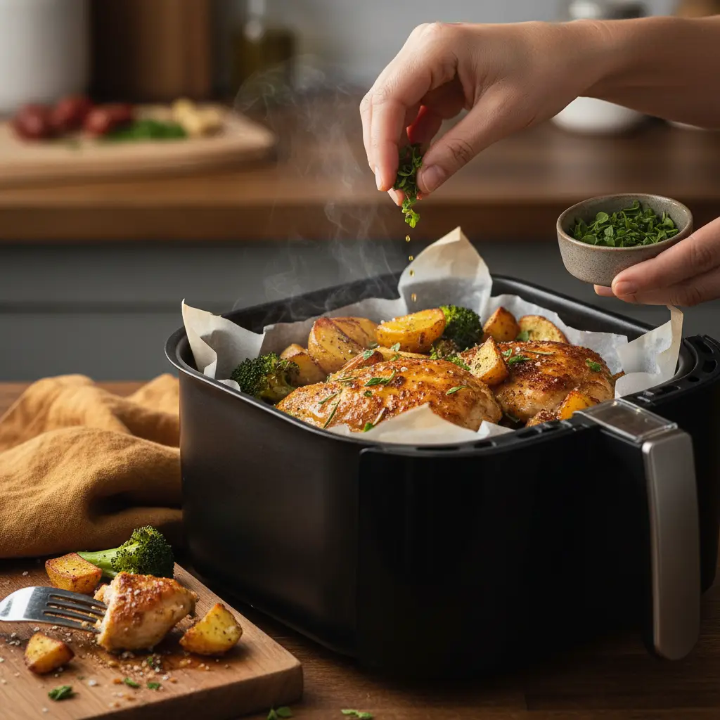 Papel manteiga para air fryer vale a pena? Economia de 80% no tempo — detalhe