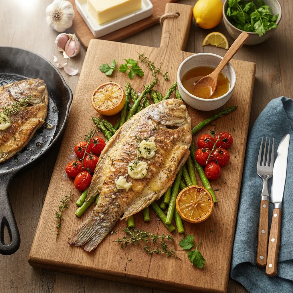 Peixe na air fryer: Tilápia suculenta com manteiga de alho em 10min — resultado