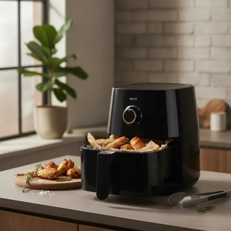 Ilustração editorial: Pode usar papel manteiga na air fryer? 3 regras de ouro