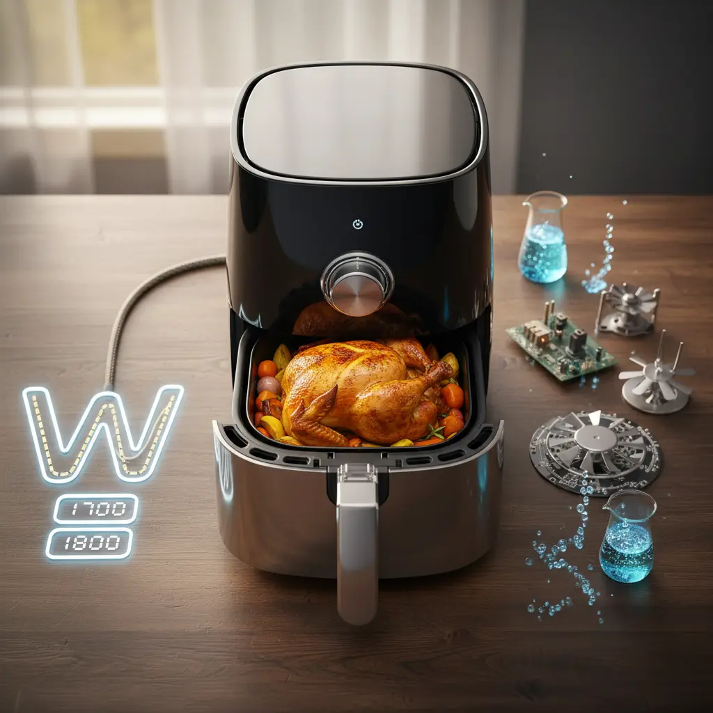 Quantos watts air fryer precisa para assar 30% mais rápido? — resultado