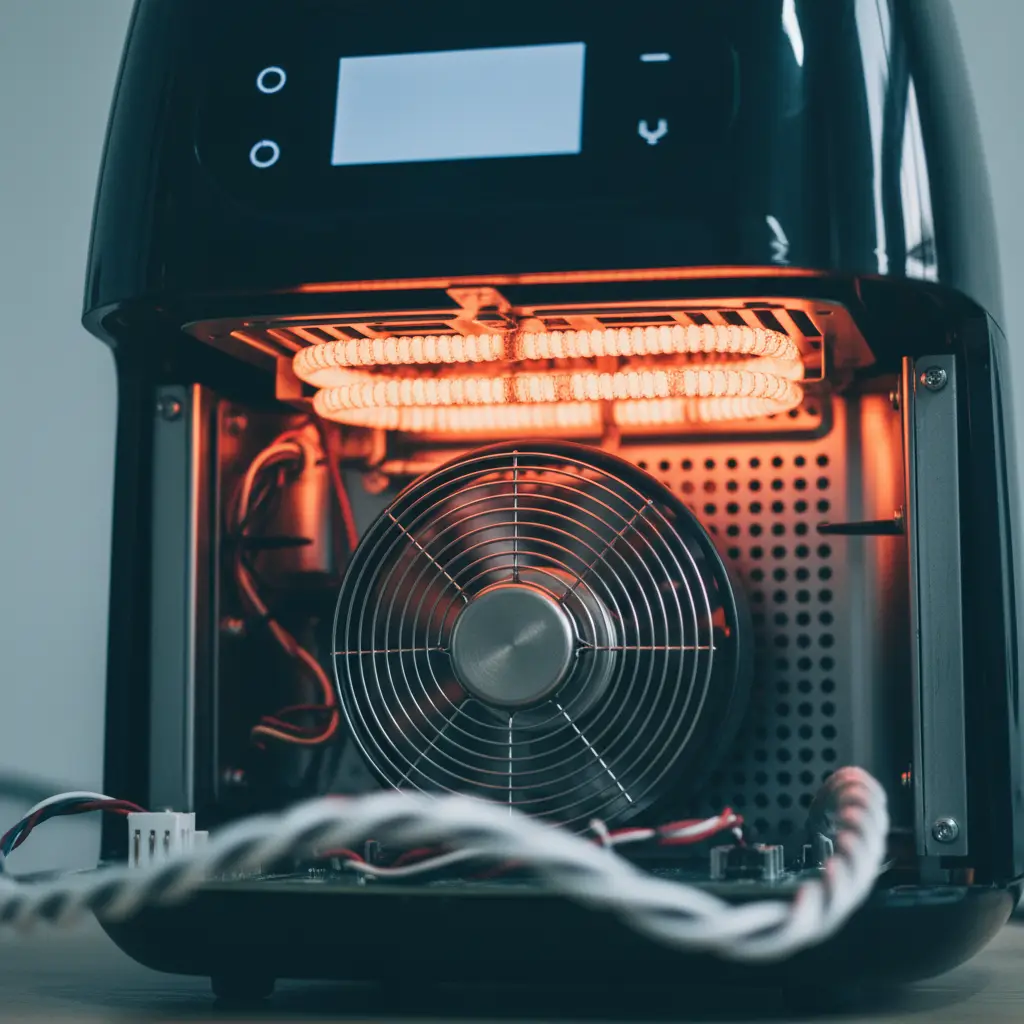 Quantos watts air fryer precisa para assar 30% mais rápido? — detalhe